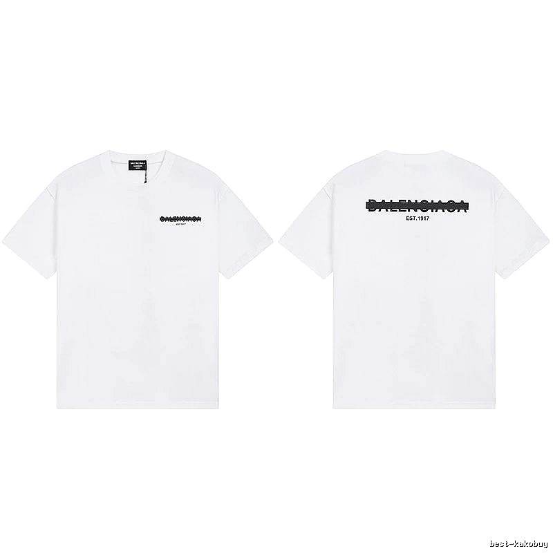 Balenciaga minimalist style white T-shirt