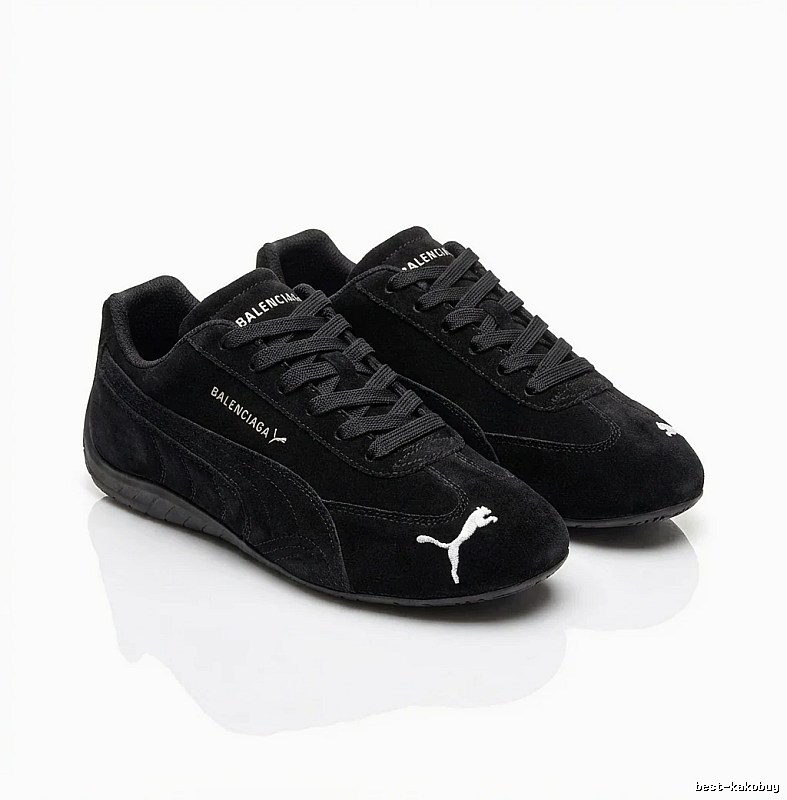 Balenciaga retro-style black shoes