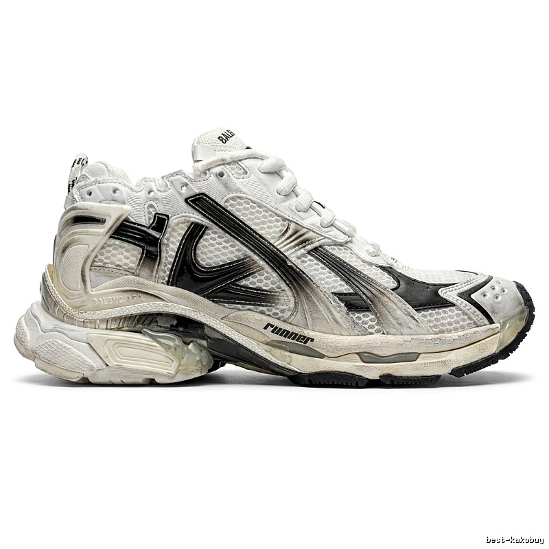 Balenciaga retro-style white shoes