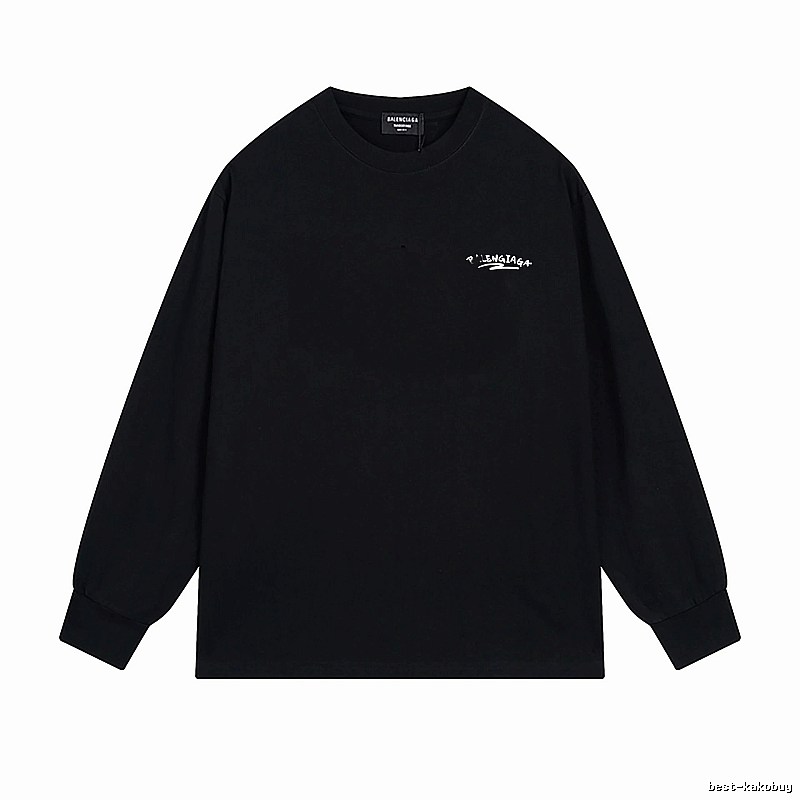Balenciaga simple style black long-sleeved shirt