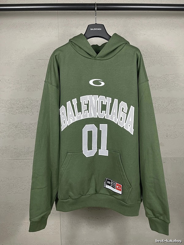 Balenciaga sporty green sweatshirt