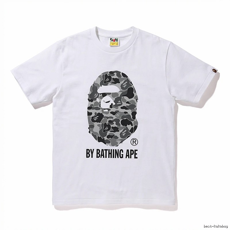 Bape Ape Head Camouflage Style White T-shirt