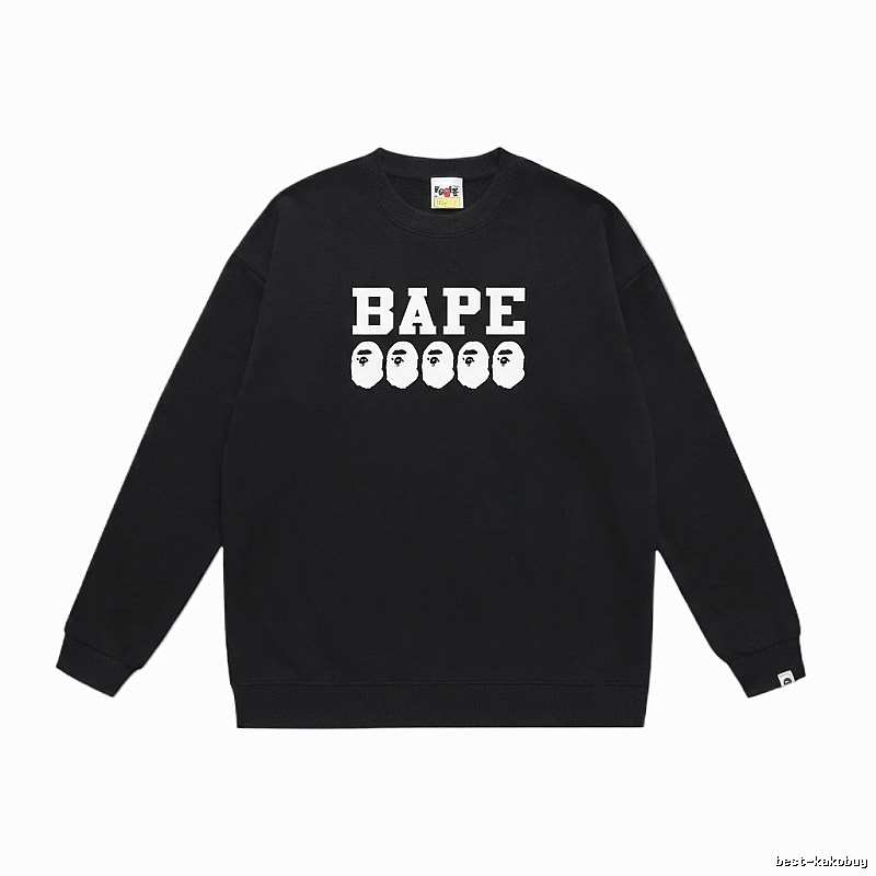 BAPE Ape Head Simple Black Sweatshirt