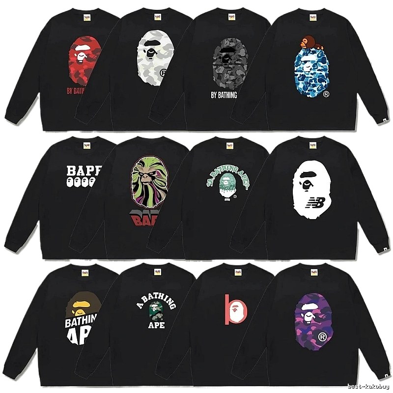Bape Ape Head Trendy and Cool Black Sweatshirt