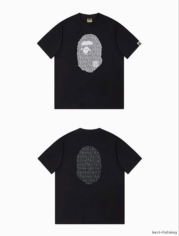 Bape Ape Head Trendy and Cool Black T-shirt
