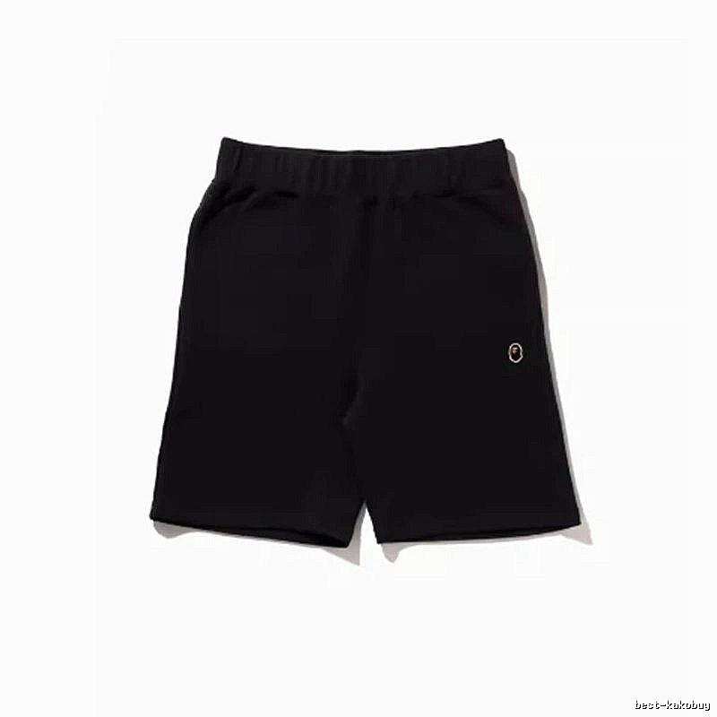 Bape basic black shorts