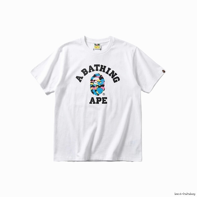 Bape Camouflage Alphabet White T-shirt