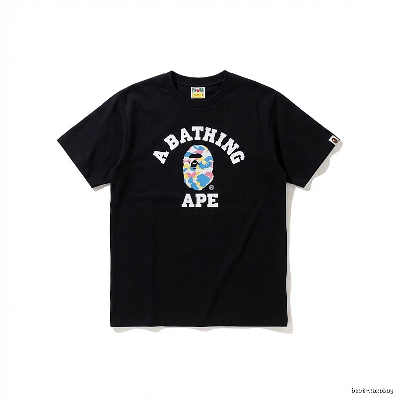 Bape camouflage style black T-shirt