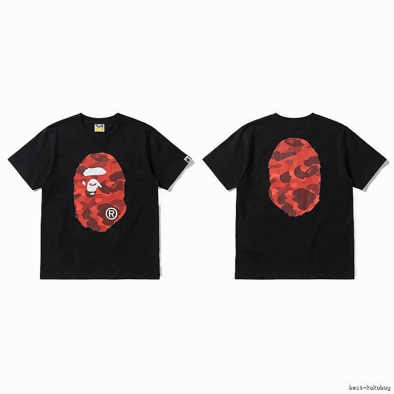 Bape camouflage style black T-shirt