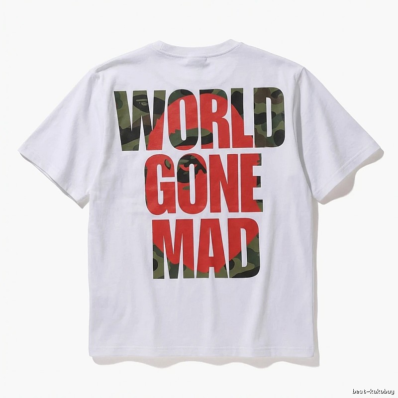 Bape camouflage style white T-shirt
