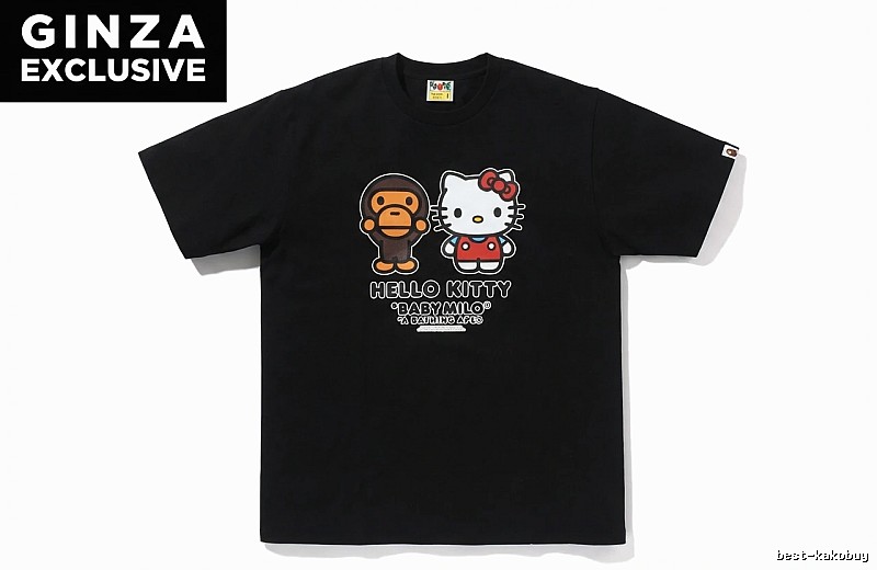 Bape Co-branded Hello Kitty Black T-shirt