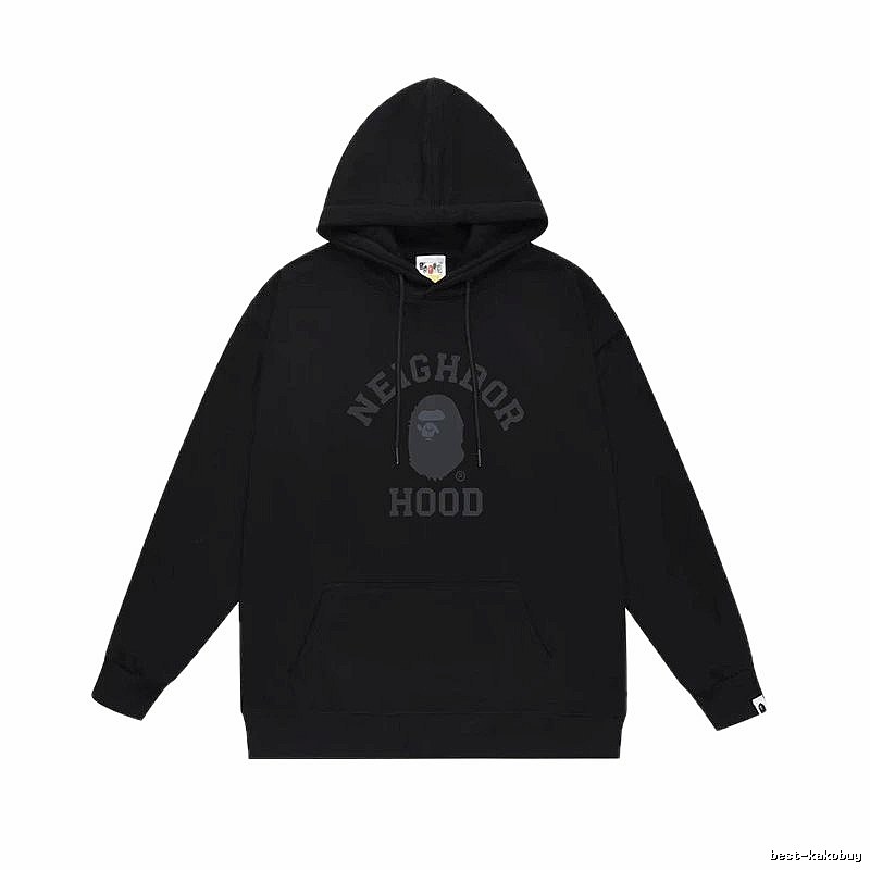 Bape Neighborhood black trendy hoodie