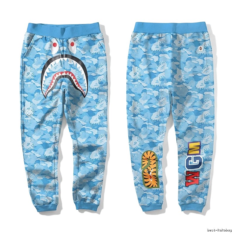Bape Shark Camouflage Style Sweatpants