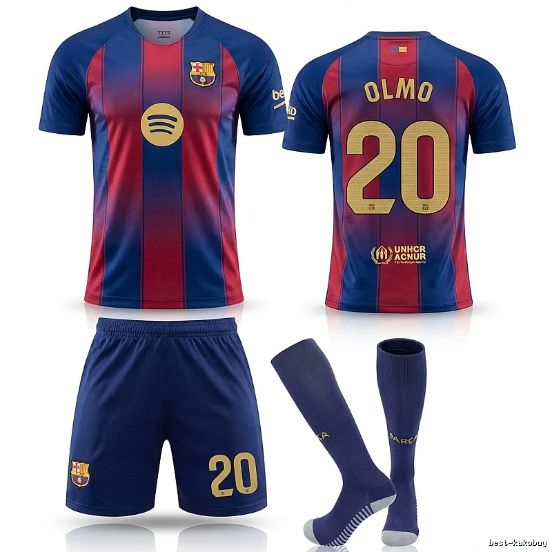 Barcelona's red and blue striped jersey