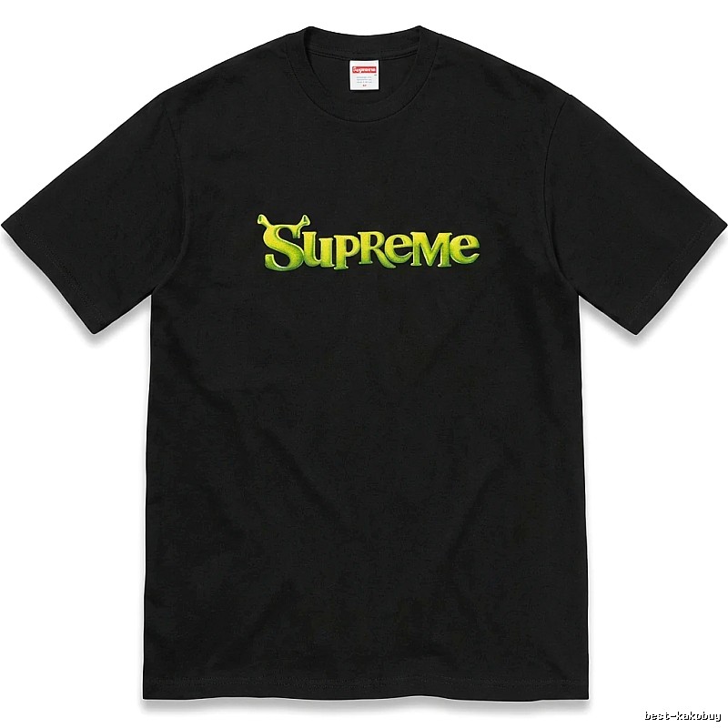 Black T-shirt with Supreme letter print