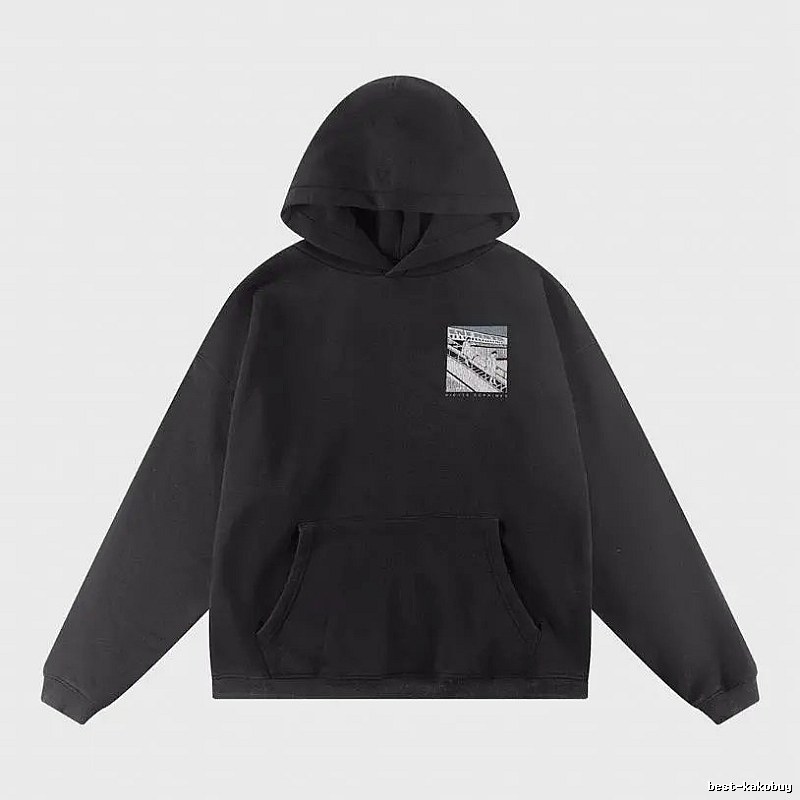 Bold Print Direction Graphic Zip Hoodie Commuter Look