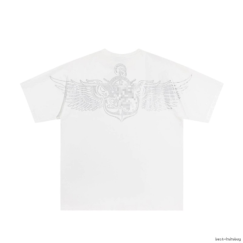 BOY Wing Print Street Style White T-Shirt