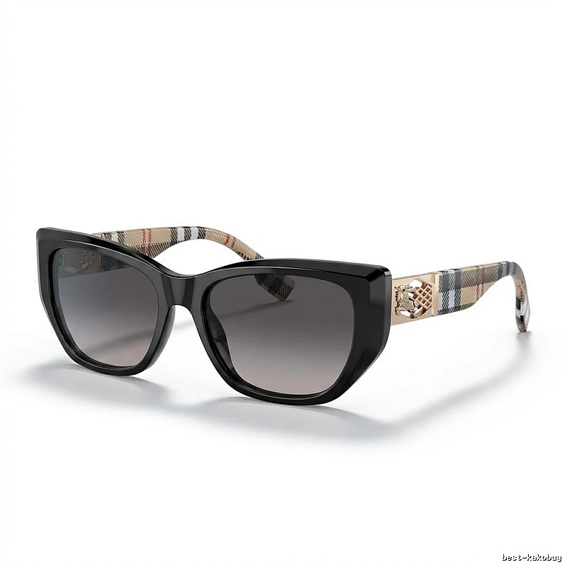 Burberry checkered fashion black sunglasses
