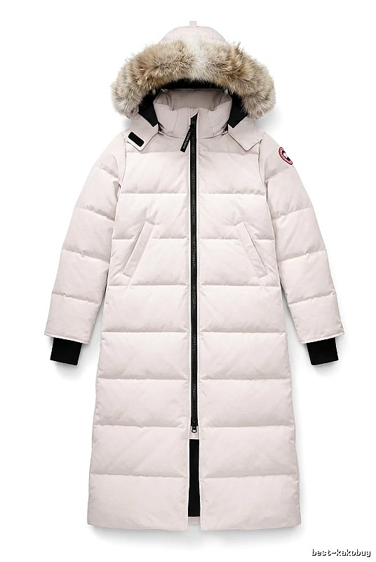 Canada Goose Long Cool White Down Jacket