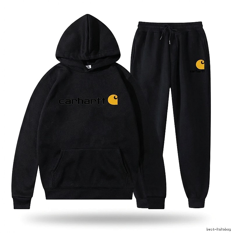 Carhartt basic black sweatshirt suit