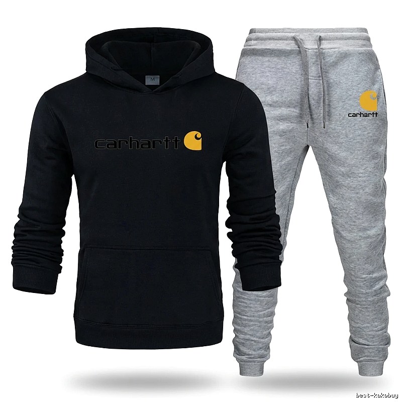 Carhartt casual style black and gray suit set