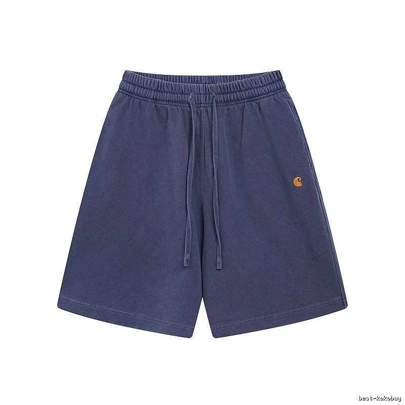 Carhartt Classic Embroidered Workwear Style Navy Blue Shorts
