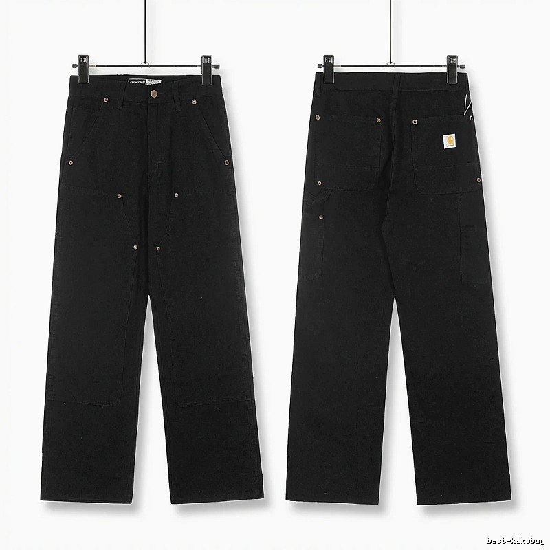 Carhartt workwear style black long trousers