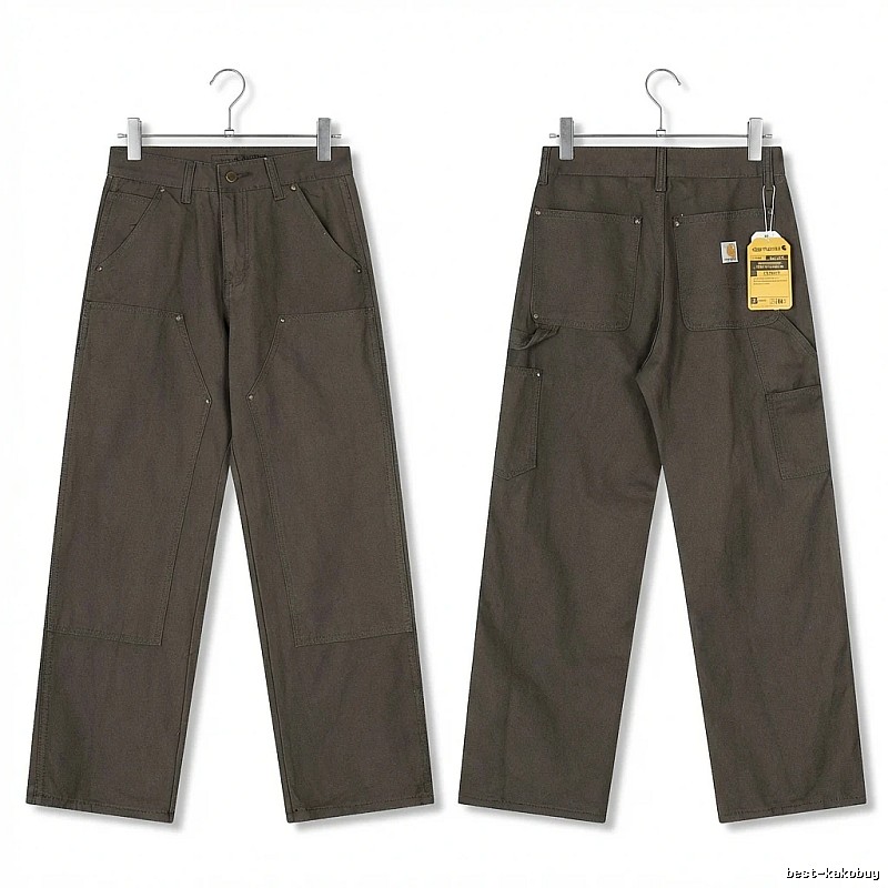 Carhartt workwear style dark gray long trousers