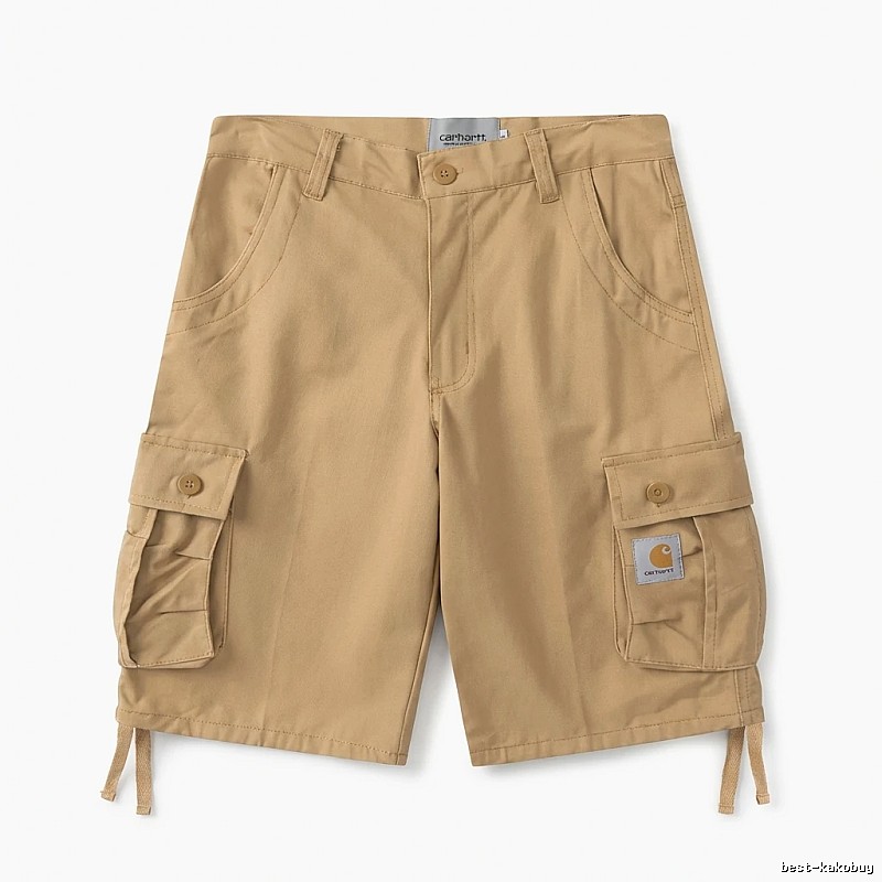 Carhartt workwear-style khaki shorts