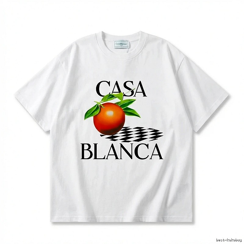 Casablanca Fruit Print White T-shirt