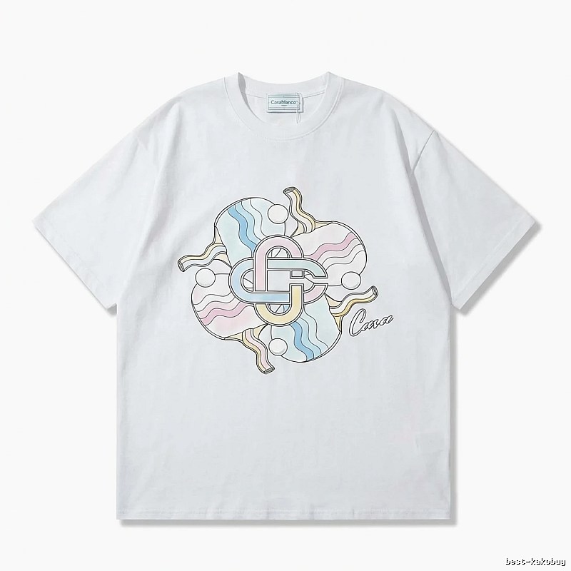 Casablanca Print Trendy White T-shirt