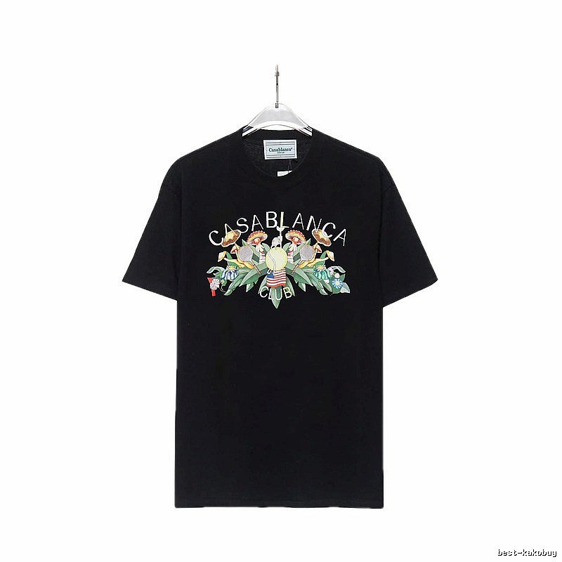 Casablanca - printed casual black T - shirt