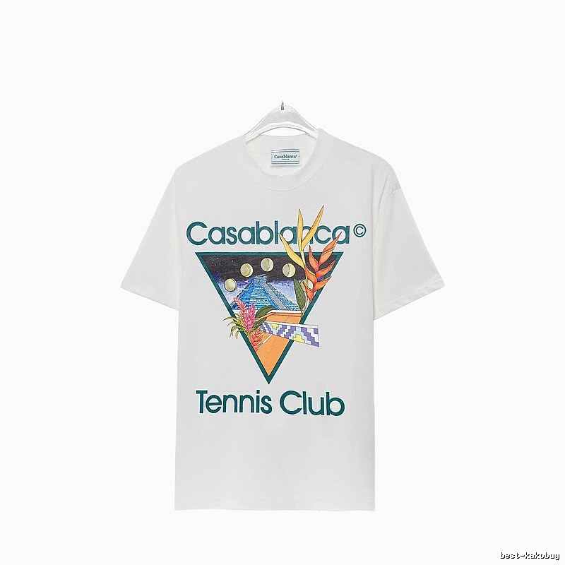 Casablanca Printed Casual White T-shirt