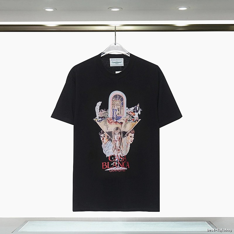 Casablanca Printed Trendy Black T-shirt