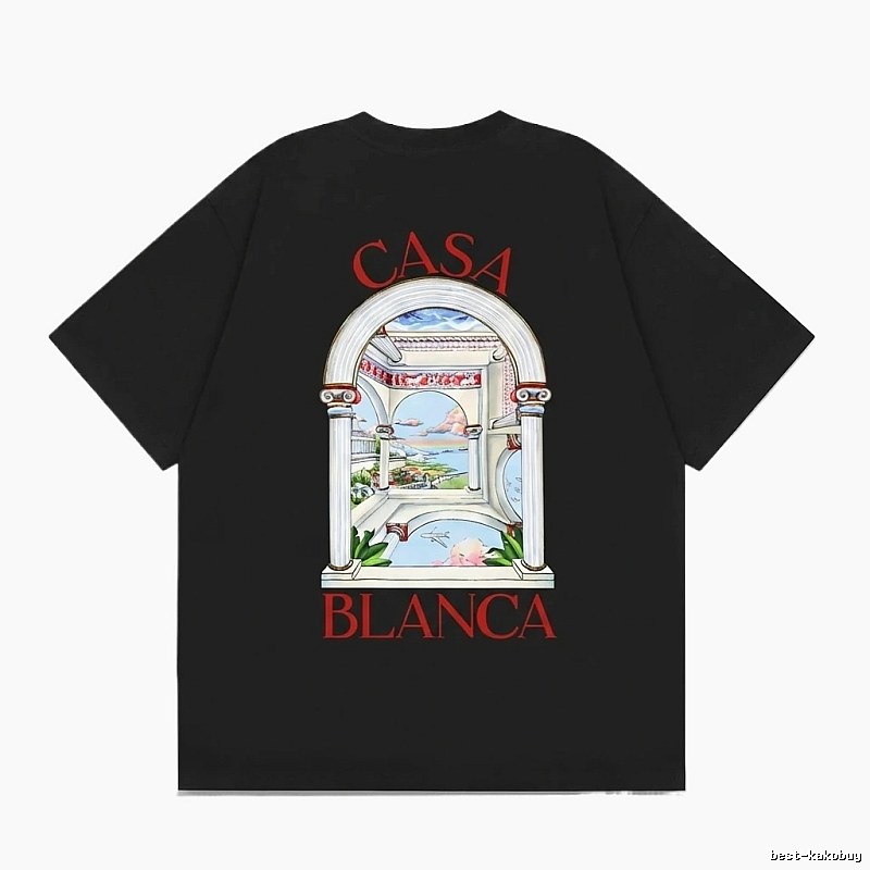 Casablanca retro style black T-shirt