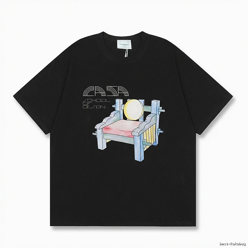 Casablanca retro style black T-shirt