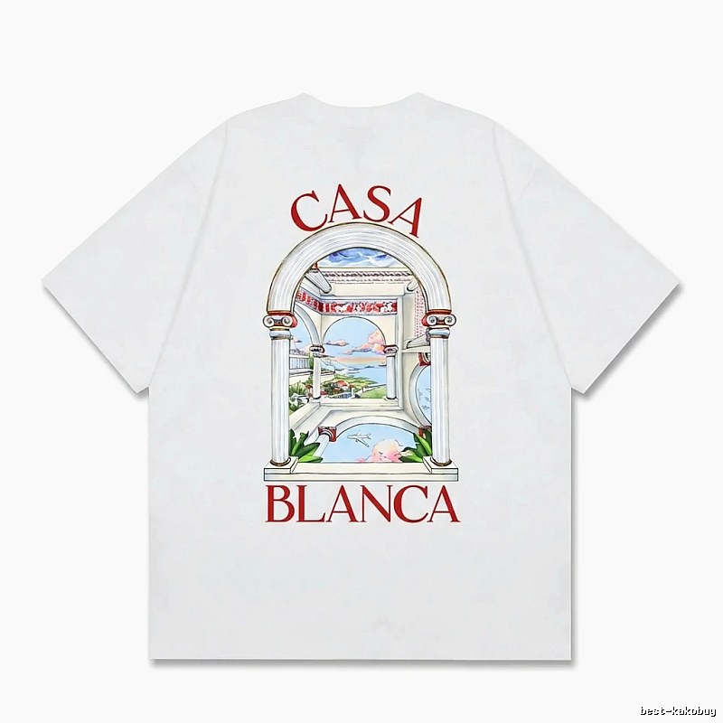 Casablanca retro style white T-shirt