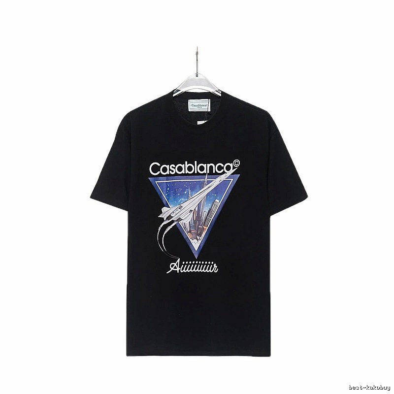 Casablanca Starry Sky Triangle Wind Black T-shirt