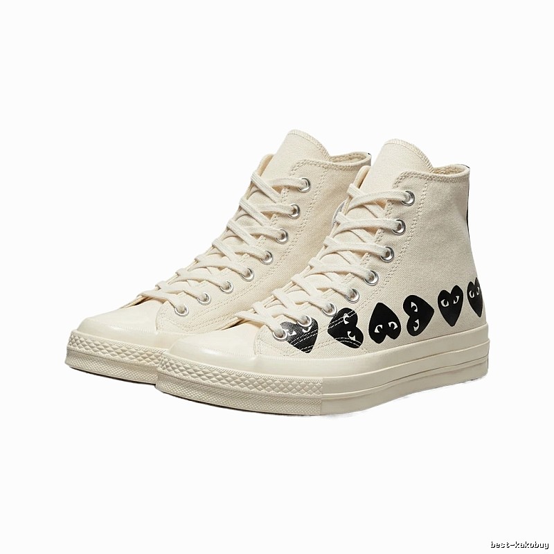 CDG Love High-top White Sneakers