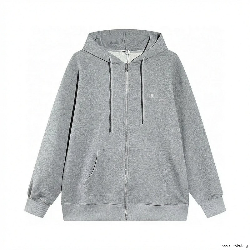 CELINE grey casual style hoodie