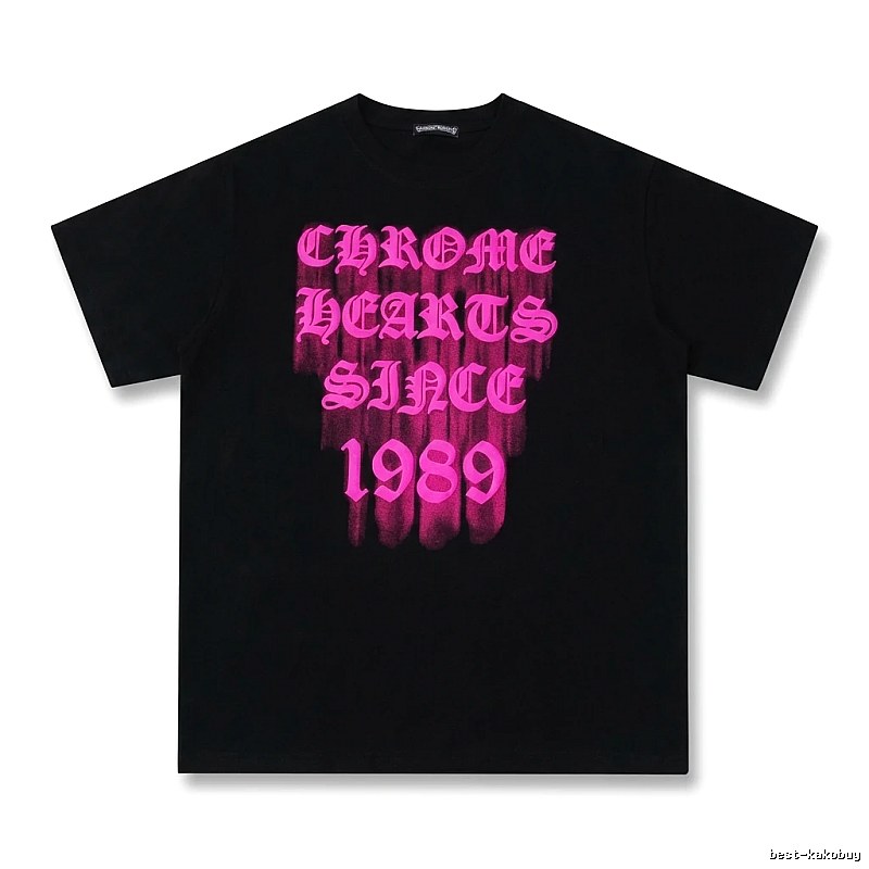 Chrome Hearts 1989 Series Dark Style Black T-shirt