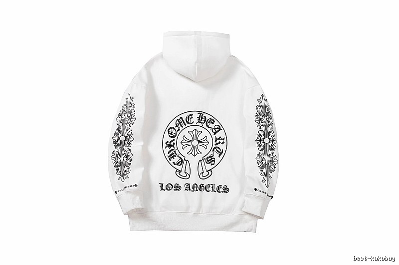 Chrome Hearts 2088-26 White Cross Graphic Hoodie Weekend Wear