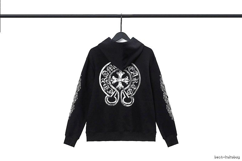 Chrome Hearts 2089-53 Black Cross Graphic Hoodie Minimal Look