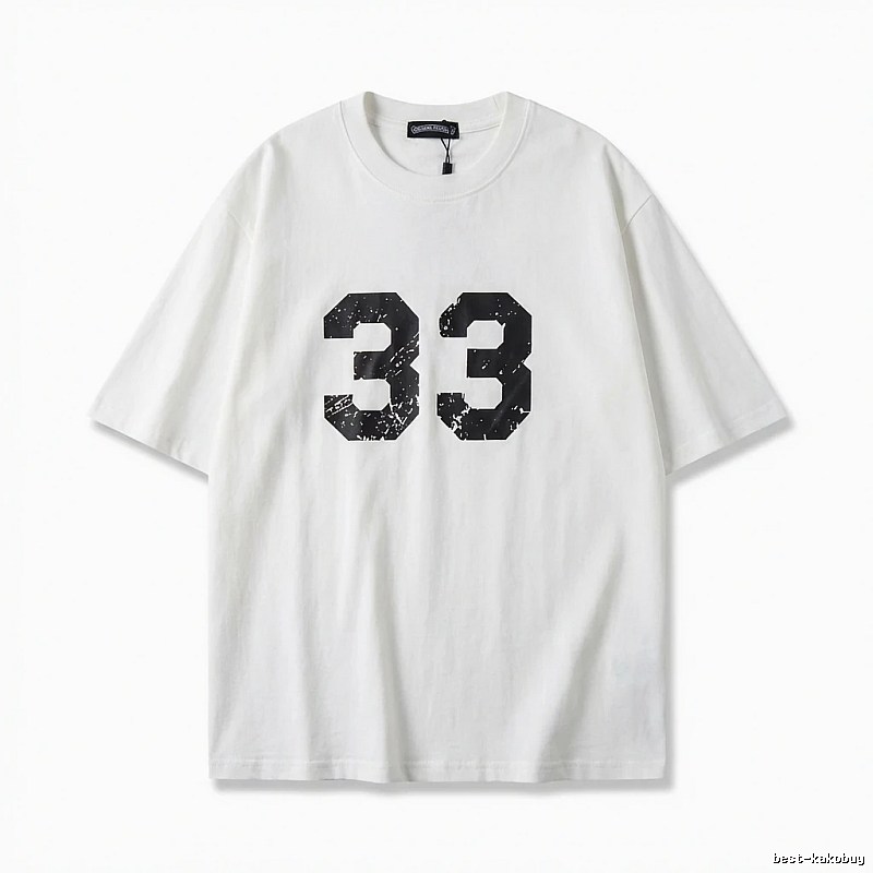 Chrome Hearts American-style digital wind white T-shirt