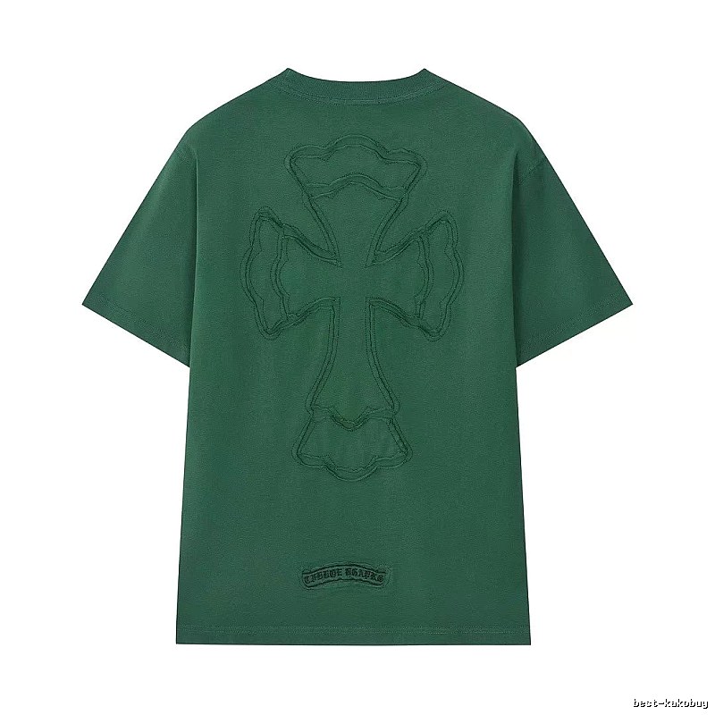 Chrome Hearts Cross High Street Style Green Short-sleeve T-shirt