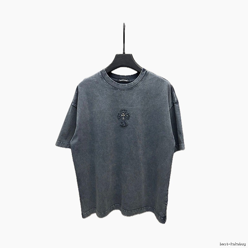 Chrome Hearts Cross Retro Style Gray T-shirt