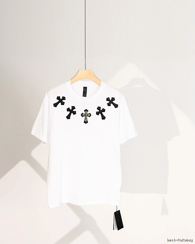 Chrome Hearts Cross Street Style White T-Shirt