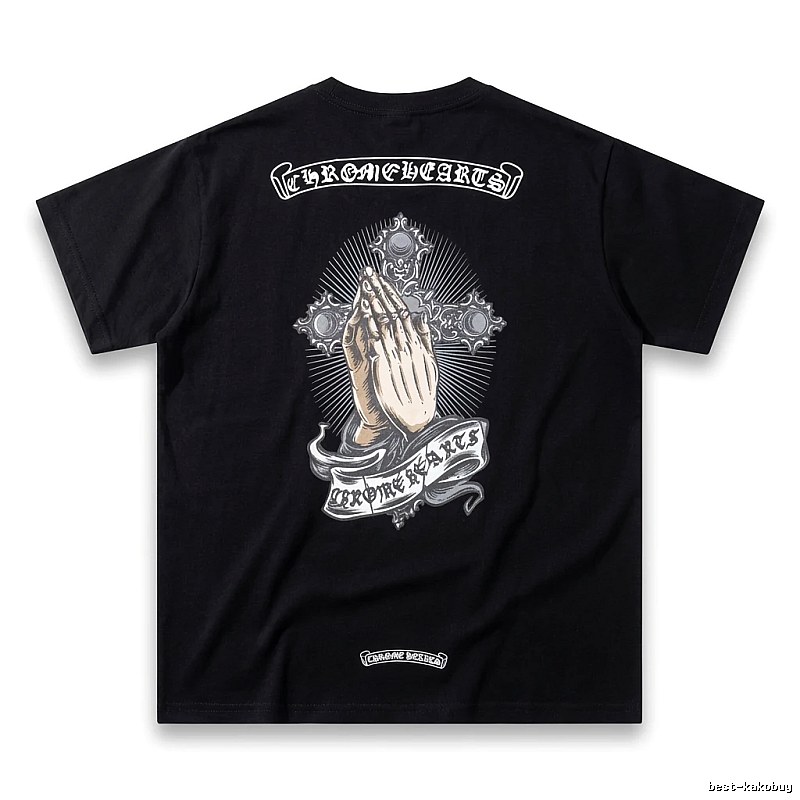 Chrome Hearts dark style black T-shirt