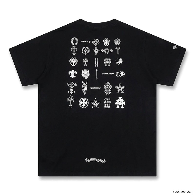 Chrome Hearts dark style black T-shirt