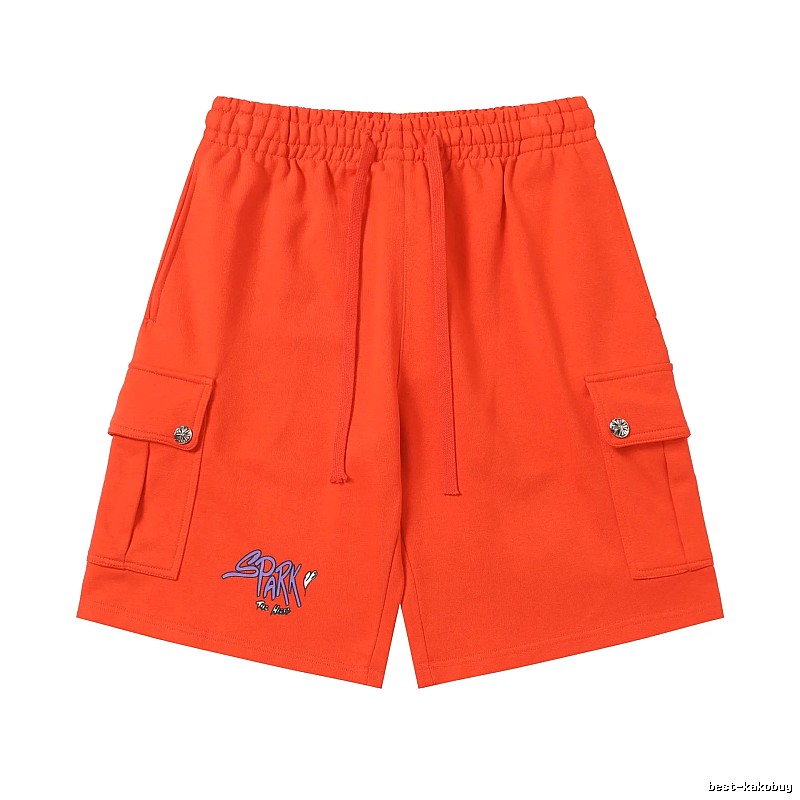 Chrome Hearts orange workwear-style shorts